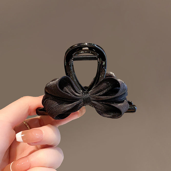 Wholesale Simple fabric hair clip, shark clip at the back of the head, half zip clip, temperament bow clip, hair clip, headband accessory