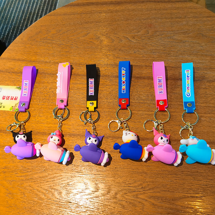 Wholesale Cartoon Doll Silicone Keychain JDC-KC-Tingm205