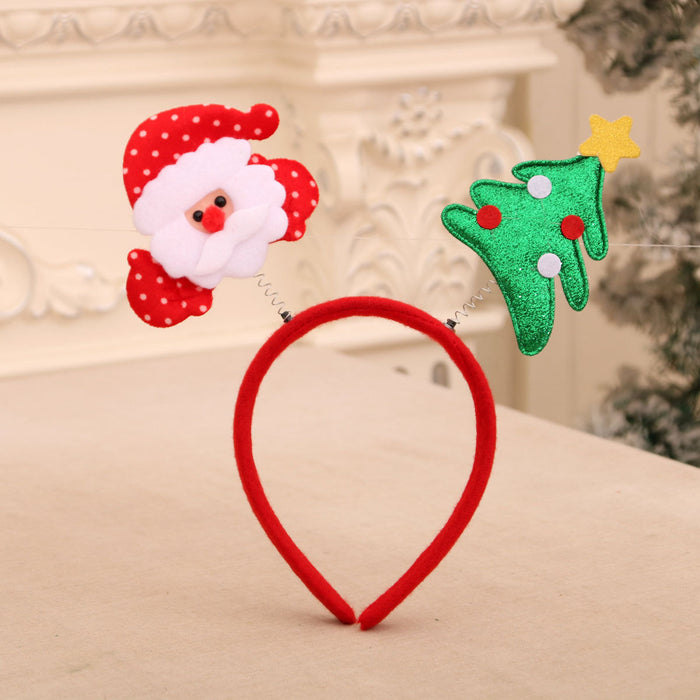 Wholesale Cartoon Christmas head buckle head hoop Christmas decorations party gifts Christmas antlers