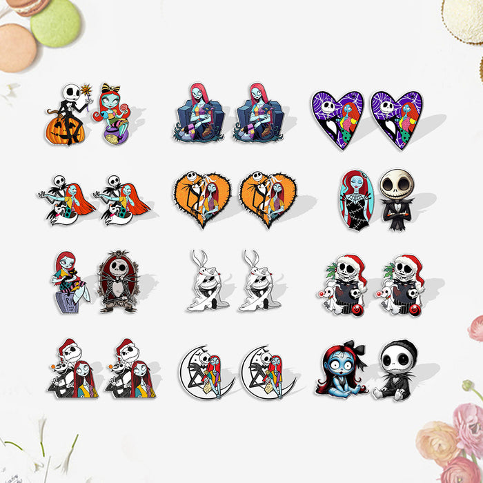 Wholesale  earrings heat shrink earrings acrylic earrings