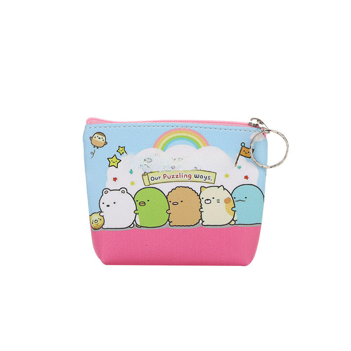 Wholesale New Cartoon Cute Animal Wallet PU Leather Wallet Coin Key Storage Bag