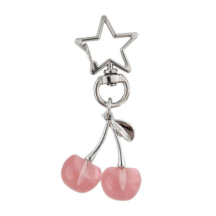 Wholesale Cute and exquisite 3D cherry keychain