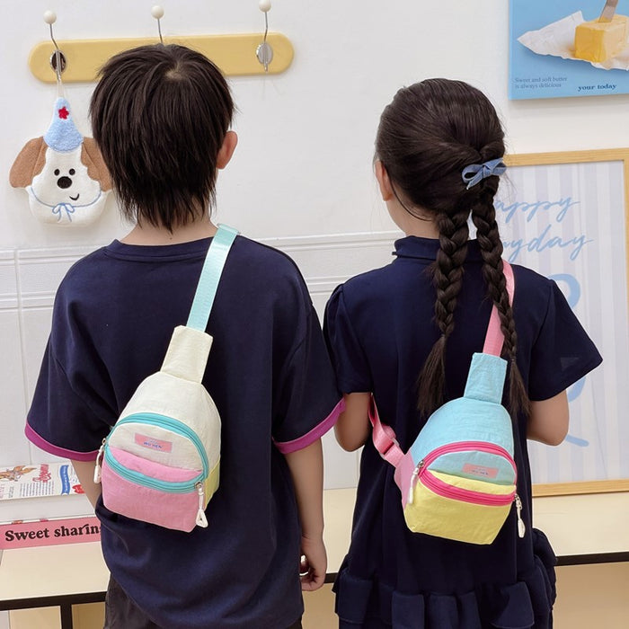 Wholesale Dopamine Travel Mini Mobile Phone Bag,  Small School Bag,  Contrasting Color Cross-Body Bag for Outings,  Versatile Daily Use Bag