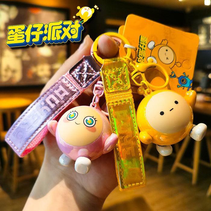 Wholesale Rubber Cartoon Doll Three-dimensional Keychain JDC-KC-Tingm096