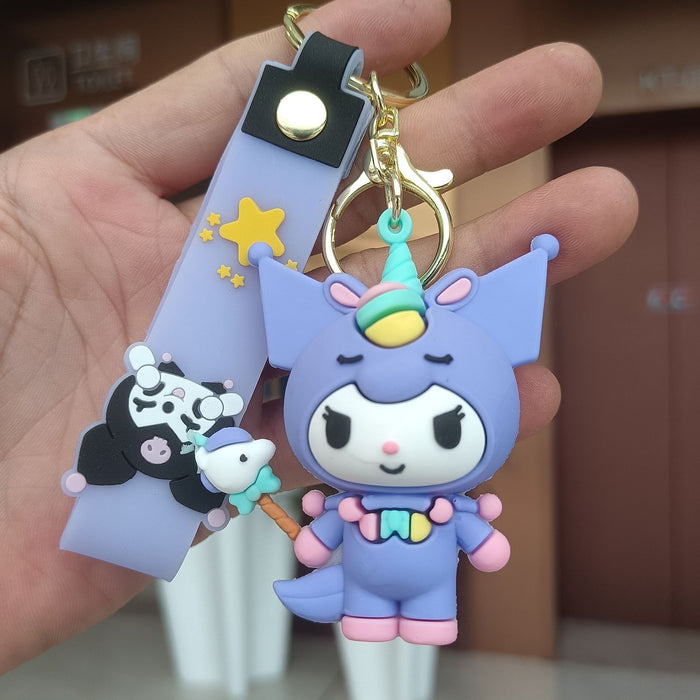 Wholesale Cartoon Silicone Anime Keychain JDC-KC-YiChang034