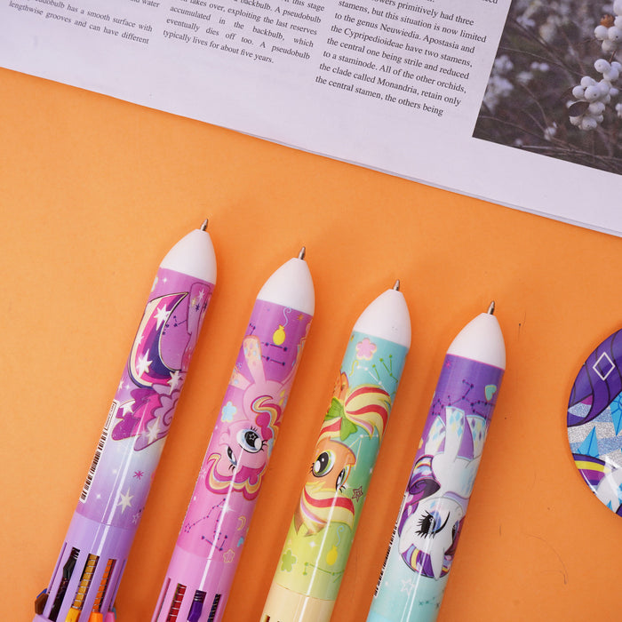 Wholesale Cartoon animal themed multi color pens ten color ballpoint pens