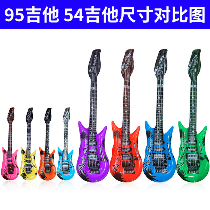 Wholesale 10Pcs inflatable toys inflatable guitar bar party activities stage props inflatable musical instrument