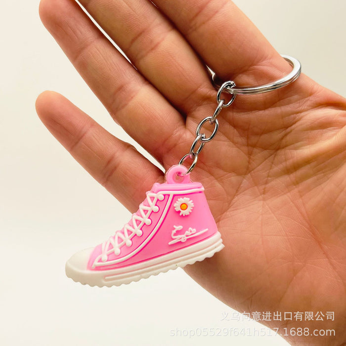 Wholesale PVC Cartoon Daisy Shoe Keychain JDC-KC-XiangY061