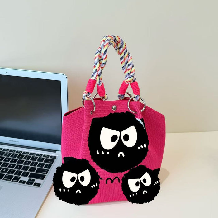 Wholesale Cartoon knitted bag large capacity vegetable basket