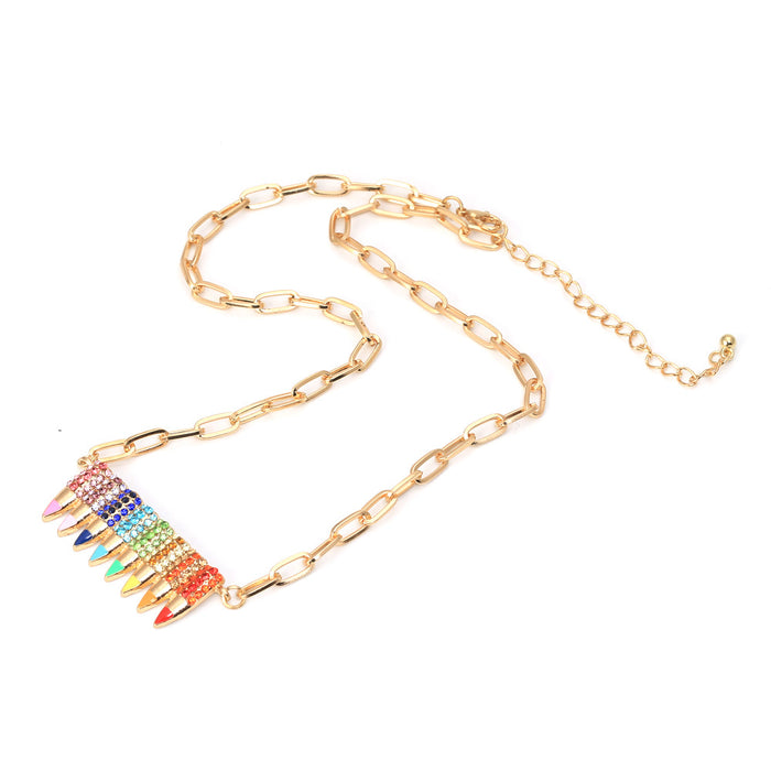 Wholesale Cartoon Fashion European and American Popular Pastoral Style Colorful Rhinestone