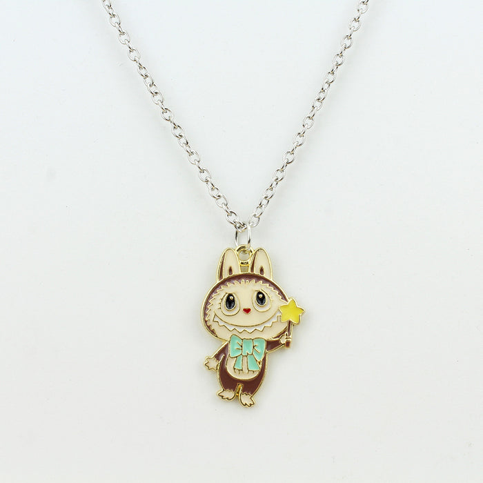 Wholesale Cartoon Jewelry Alloy Dripping Oil  Necklace