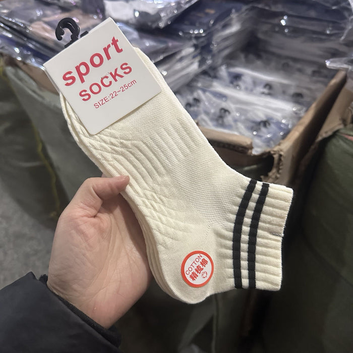 Wholesale Socks, short socks, striped socks, short tube cotton socks