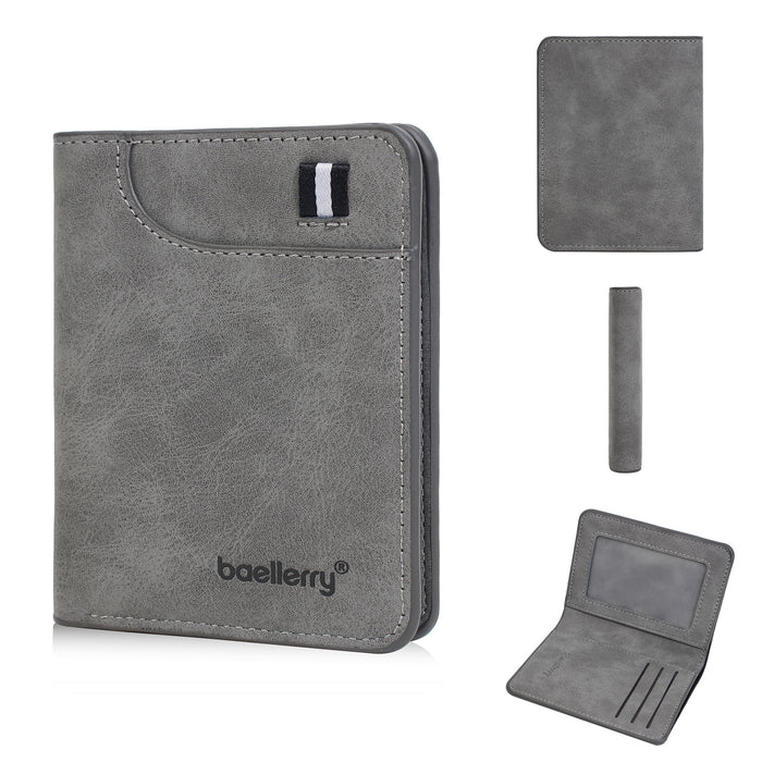 Wholesale Car ing Line Solid Color Thin PU Wallet Fashion Accessory Gift for Daily Matching