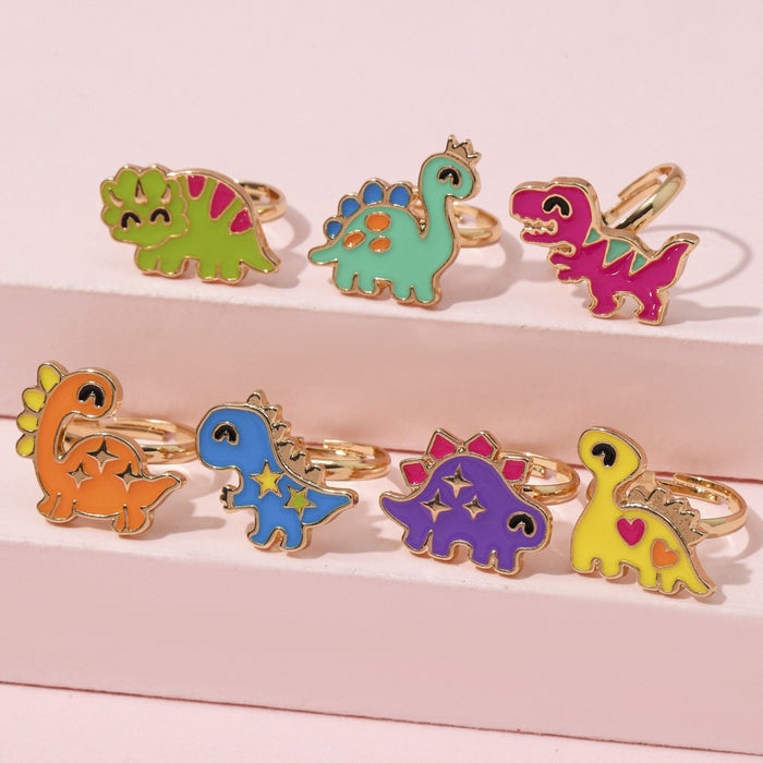 Wholesale Children's Ring Sense Girls Cartoon Dinosaur Ring Finger Ring