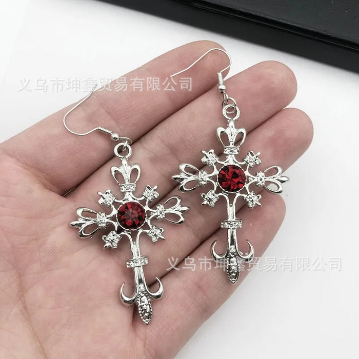 Wholesale Cross crystal earring style fashion accessory earring