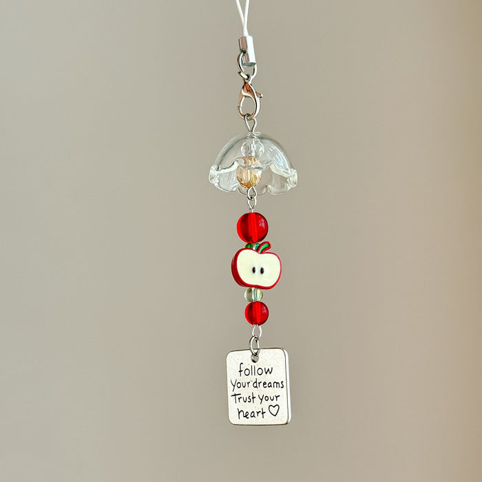 Wholesale Fruit Mobile Phone Pendant Girl's Heart Bag Pendant Gift Keychain