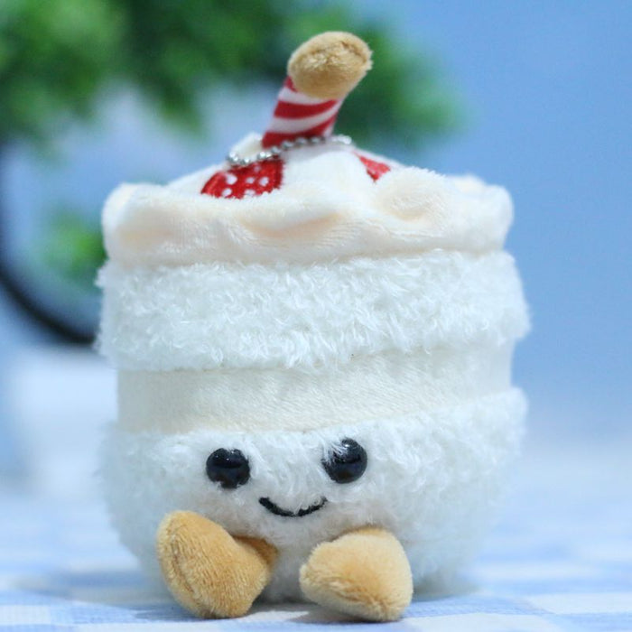 Wholesale Cake Milk Tea Cup Pendant Cartoon Plush Bag Pendant Doll Keychain