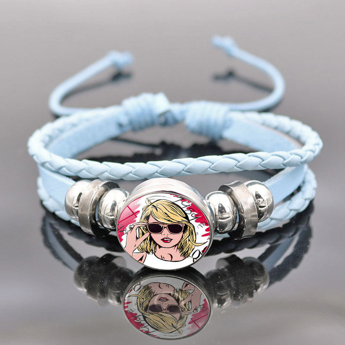 Wholesale Pink Bracelet Jewelry Girl Gift Hot Sale Taylor Swift Fans Around Small Gifts JDC-BT-JY005