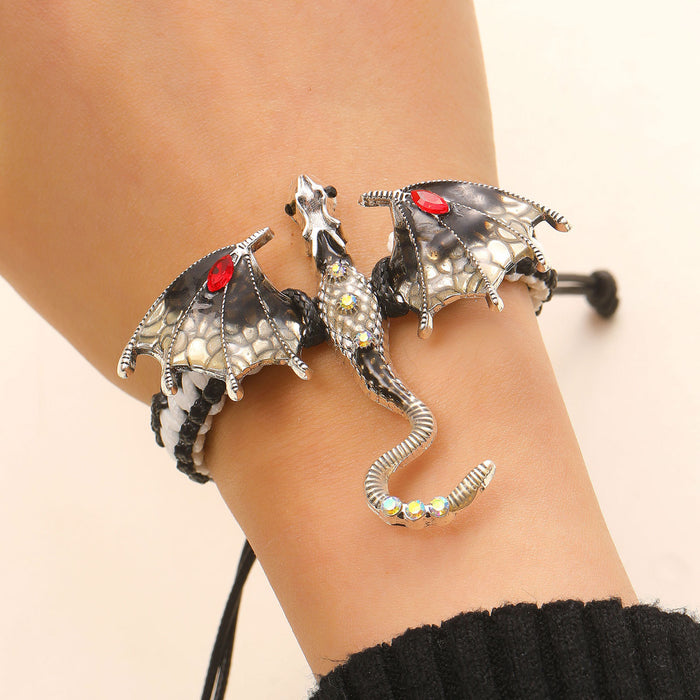 Wholesale Retro Dragon Dripping Oil Enamel Brooch Accessory Gift