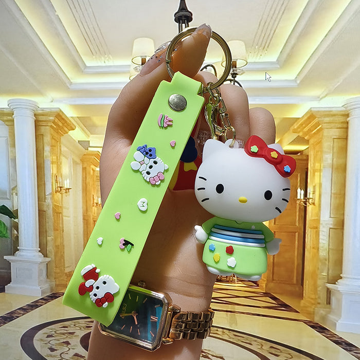 Wholesale  Cat Keychain   Cartoon  key chain Bag Car Key Pendant Couple  Small Gift