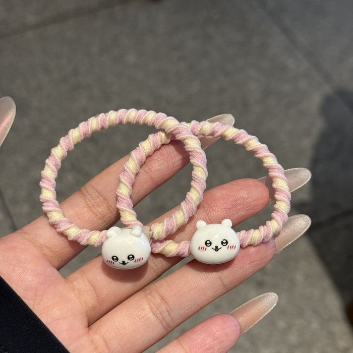 Wholesale Cute Hair Loop Cartoon Girl's Head Rope Rubber Band Internet Popular Hair Rope