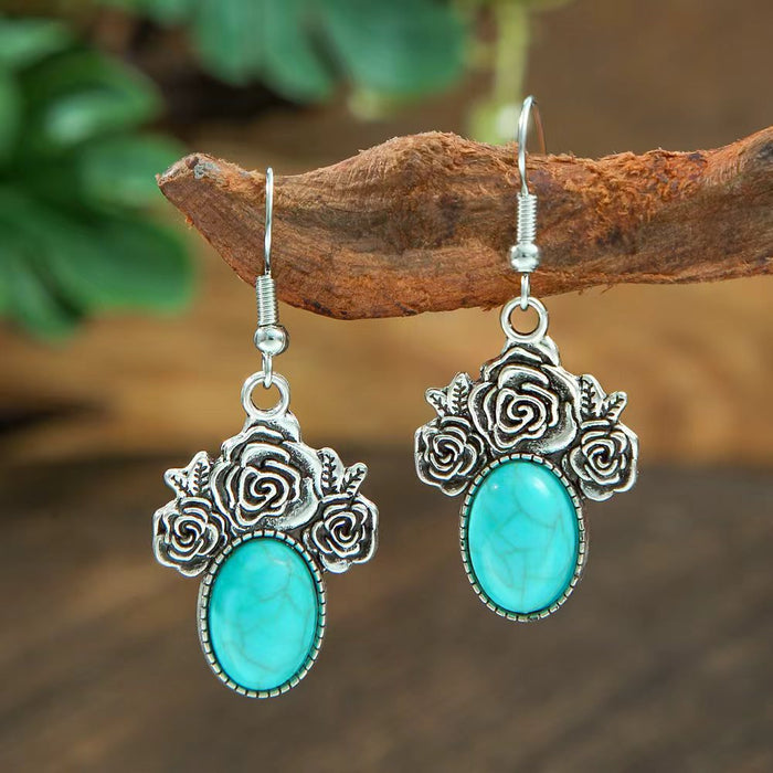 Wholesale Bohemian Vintage Drop Alloy Earrings Women' s Fashion Jewelry Accessory MOQ≥2
