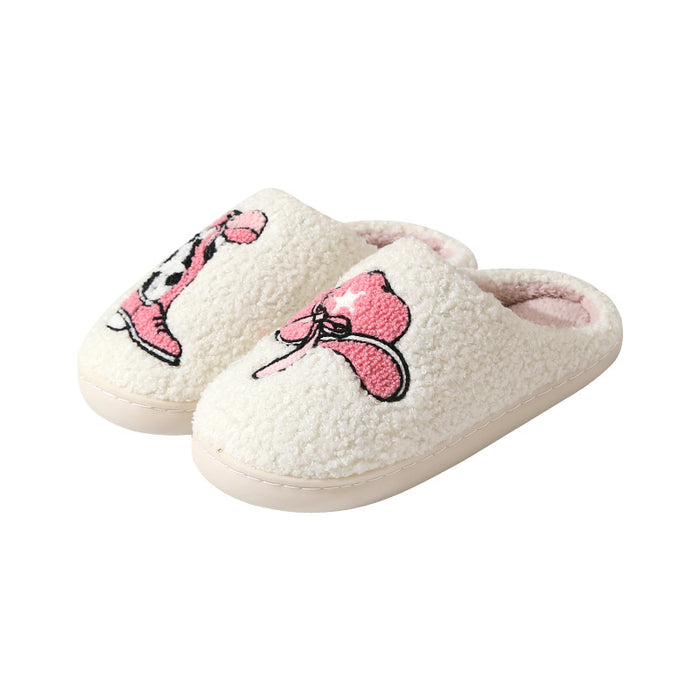 Wholesale Winter flower boots cotton slippers home indoor warm slippers slippers autumn and winter home