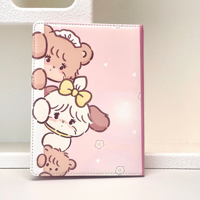 Wholesale Cute Pink Cartoon A5 Notebook Extra Thick Lined Journal PU Leather Cover Stylish Diary