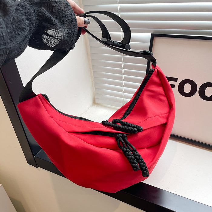 Wholesale Large capacity shoulder bag, casual solid color crossbody bag