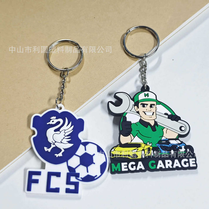 Wholesale PVC keychain, cute and creative small pendant, soft rubber keychain