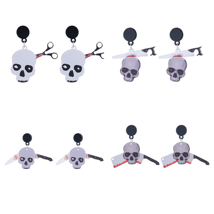 Wholesale  Series Earrings Horror Night Party Horror Funny Skeleton Dark Earrings for Women
