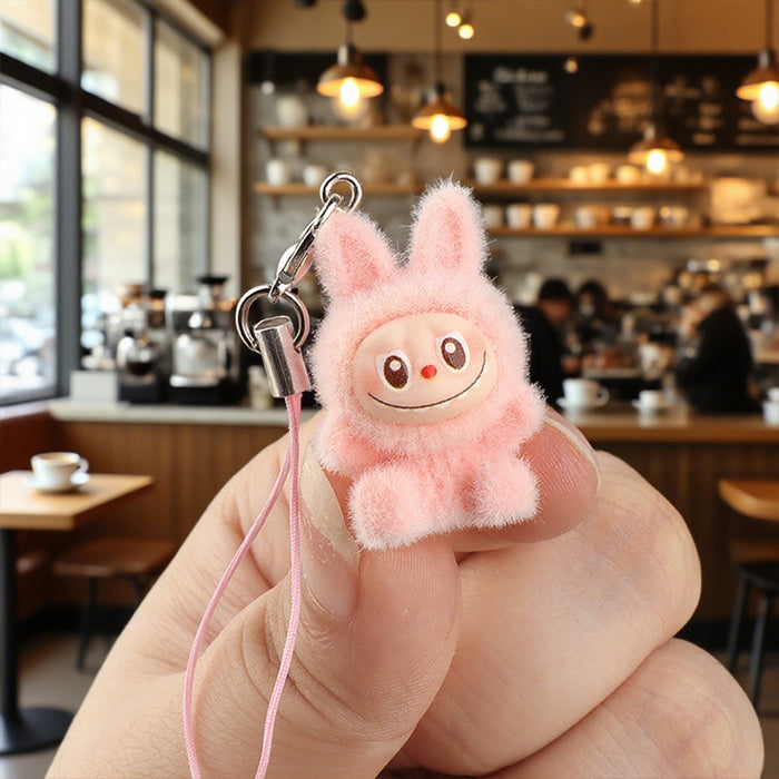 Wholesale Cartoon Velvet Rabbit Keychain Student Backpack Charm