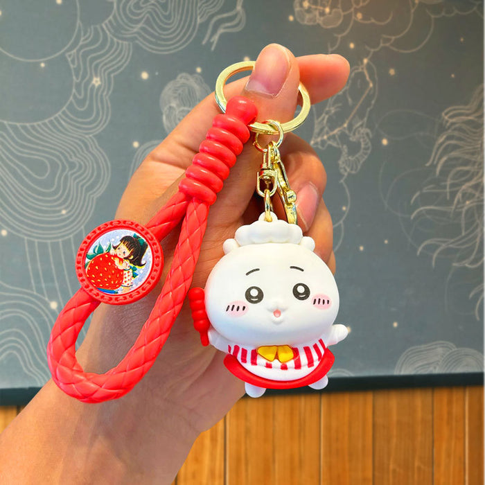 Wholesale Cartoon Silicone Doll Keychain JDC-KC-JuJi028