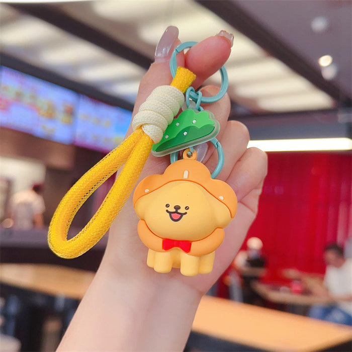 Wholesale Cute lines puppy key chain