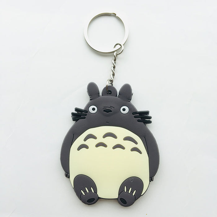 Wholesale Japanese Anime Surrounding Spirited Away Big Fat Cat Gray Fat Man Double-sided Keychain Cartoon Faceless Men's Bag Pendant JDC-KC-Hual006