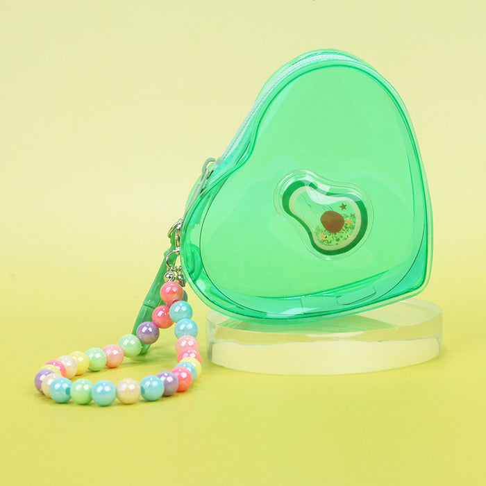 Wholesale Trendy Transparent PVC Jelly Coin Purse In Banana Color Portable Small Storage Pouch With Keychain Cute Everyday Bag Charm For Resale