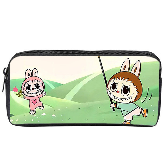 Wholesale Pencil Bag Student Stationery Bag Cartoon Printed Pencil Bag Single Layer Pencil Bag Large Capacity