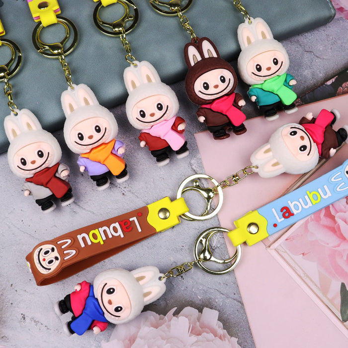 Wholesale Keychain pendant doll blind box pvc soft glue keychain couple pendant