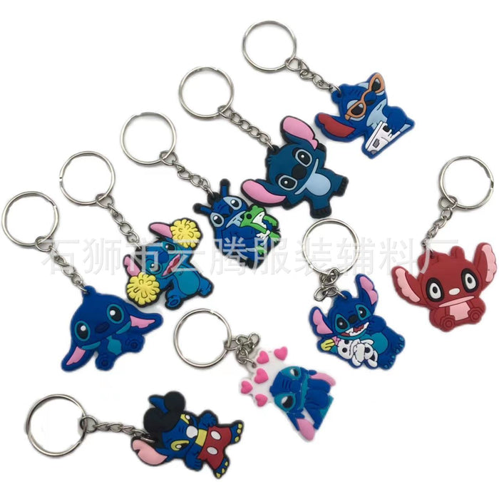 Wholesale 10pcs Keychain ornaments PVC Sun Man key pendant schoolbag decoration