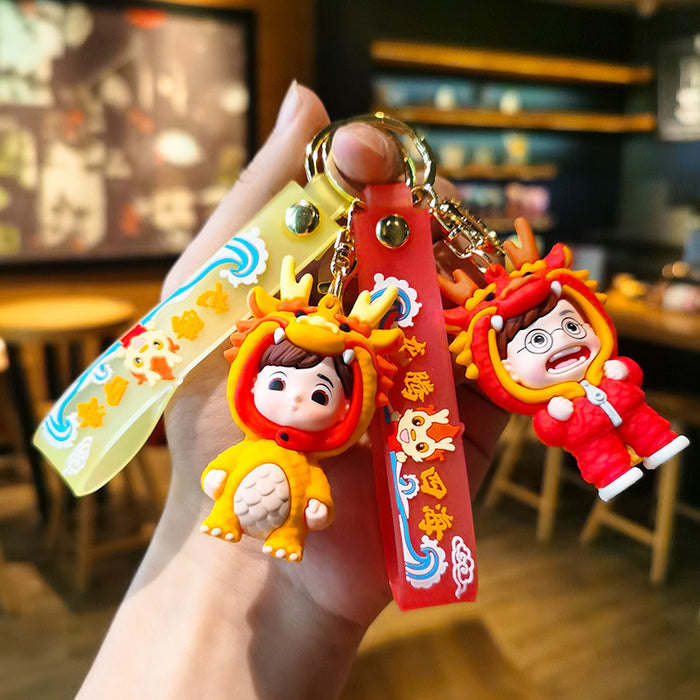 Wholesale Cartoon Doll 3D Rubber Keychain JDC-KC-Tingm080