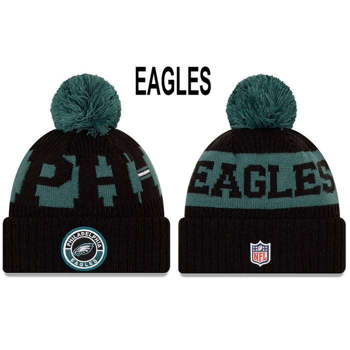 Wholesale Wool Knitted Hat Rugby Game Hat Sports Big Letter Warm Hat