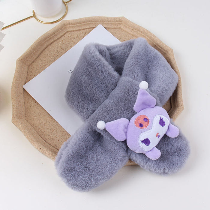 Wholesale Autumn/winter Thickened Baby Scarf Cute Cartoon Pet Design Warm Stylish For Boys Girls