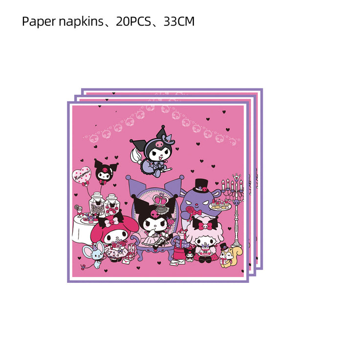 Wholesale Birthday Party Paper Plate Tissue Paper Cup Set Birthday Party Supplies