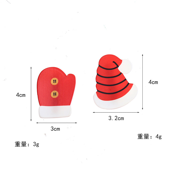 Wholesale Christmas Santa Reindeer Cartoon Duckbill Hair Clips Acetate Fashion Hair Accessory