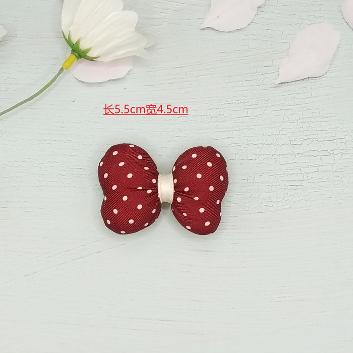 Wholesale Retro style fabric cotton filled bow accessories DIY headwear hair accessories