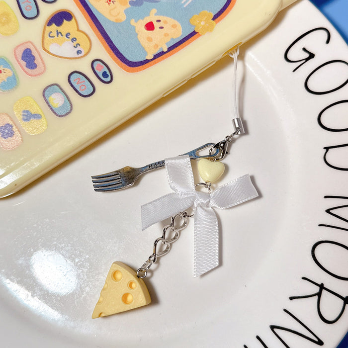 Wholesale Beaded Mobile Phone Chain Goo Card Pendant Cute Niche Ins Hanging Simple