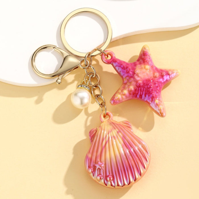 Wholesale Marine Life Watercolor-Style Keychain