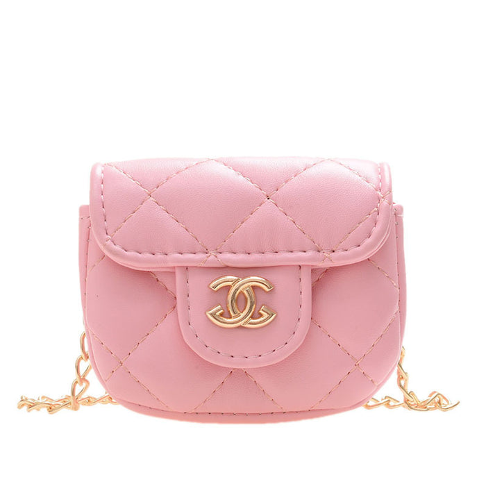 Wholesale Mini chain diamond grid diagonal small square bag, cute bag