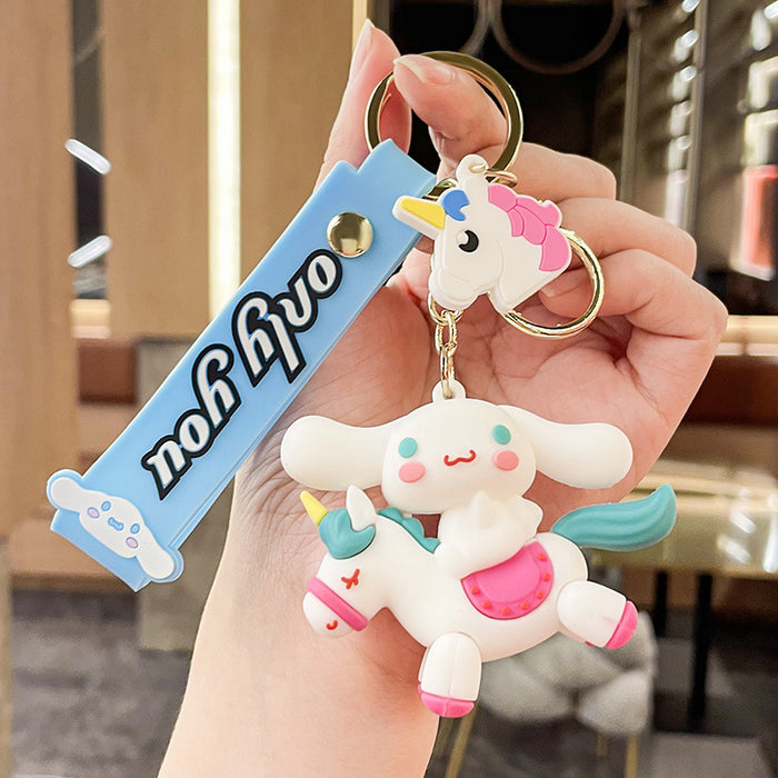 Wholesale Silicone Cartoon Doll Keychain JDC-KC-MingT156