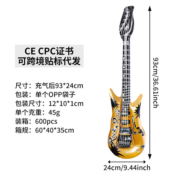 Wholesale 10Pcs inflatable toys inflatable guitar bar party activities stage props inflatable musical instrument